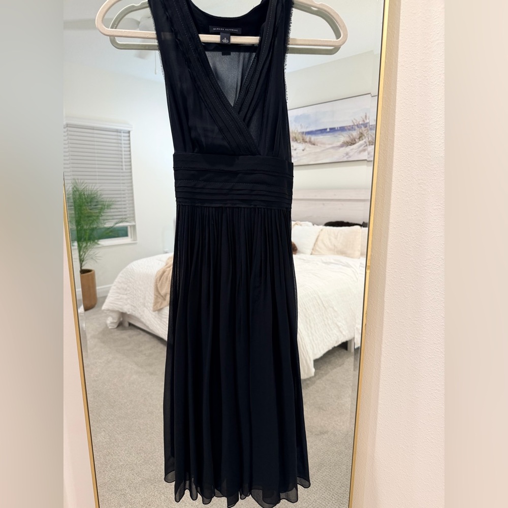 Banana Republic Black Sleeveless Midi Dress